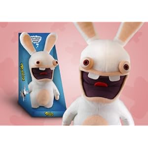 Peluche Lapin Crétin (37cm) qui crie vraiment Bwaaaaaah !