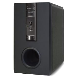 Kenwood SW-40 HT-BK Aktiver Subwoofer (100 Watt) schwarz