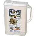 Buddeez Bag-In Pet Food and Bird Seed Dispenser, 8 quarts, Color:Clear