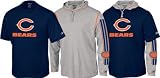 Chicago Bears -Navy/Gray- Hoodie Tee Combo