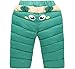 Little Boys Girls Winter Warm Cute Bear Ears Puffer Down Thick Snow Pants Windproof Elastic Ski Bib Pants 2T Green