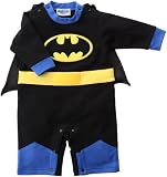 バットマン マント付きカバーオール 80cm ブラック 210905