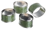 Lenox Laurel Leaf Set of 4 Napkin Rings Sage