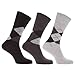 Universal Textiles Men's Argyle Socks with Non Elastic Top (3 Pack)