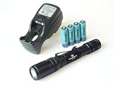 OLIGHT T25 w. Cree Q5 WC LED 5 levels, 3 modes, 190 lumens with 4 pcs Tenergy AA NiMH... by Tenergy