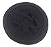 Parkhurst of Canada Cotton Knit Pointelle Beret Topper (Navy)