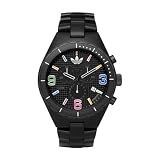 Adidas Originals Unisex 44mm Multi-Colour Dial Black Cambridge Chronograph Watch - ADH2519