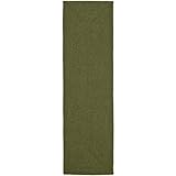 Safavieh Braided Collection BRD315A Green Braided Area Runner, 2 Feet 6 inches by 4 Feet (2 Feet 6 Inch x 4 Feet)