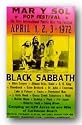 Black Sabbath by Reproduction Concert Poster 14"x22" Art Print Poster Concert Poster