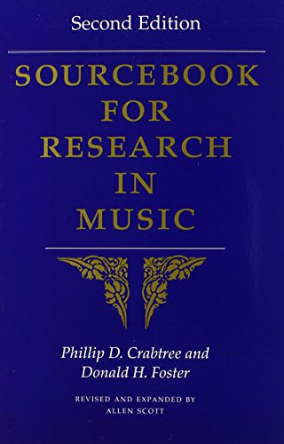 sourcebook for research in music second edition