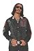 Rebel Spirit Black Button Front Embroidered Red Eagle Insignia Rocker Shirt Medium - XXL