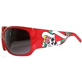 Sunglasses with Tattoo Arms....Skull, Heart, Rose In Red