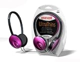 Maxell 190246 Ultra-Thin Headphones (Red)