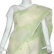 India Sari with Chikan Embroidery on Cotton Yellow (chsari120)