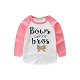 ベビー服　男の子 女の子　Ｔシャツ　ラグラン　長袖 (110 (3-4歳), ピンク)