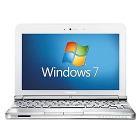Toshiba NB200-12R 10.1-Inch Netbook (Atom N280 1.66GHz, 1 GB RAM, 250 GB HDD, 9 Hour Battery, Windows 7 Starter Edition, White)