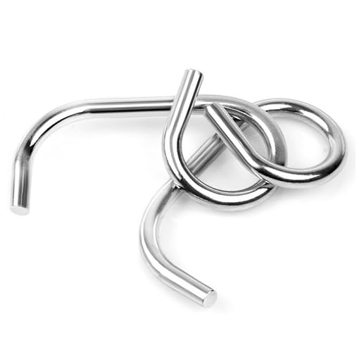 Metal Brain Teaser Puzzles 6 Set for Kids and Adults, Large Mind Game