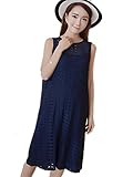 【TPGROWIN】 マタニティ ウェア ワンピース レース キャミソール付き 産前 産後 外出着 妊婦服 エレガント 妊婦服 (Free, ネイビー)