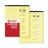 Contact Keeper Business Cards & Notes Holder Refill, Large 4 Card (200214)