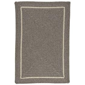 Colonial Mills Rockport Gray Shear Natural Braided 8' Square Area Rug