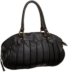 Latico Nappa Candy Stripe Top Zip Satchel