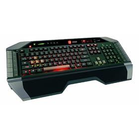 Cyborg - V.7 Gaming Keyboard -  Clavier filaire - R�tro-�clairage - 12 touches programmables - Azerty - Noir
