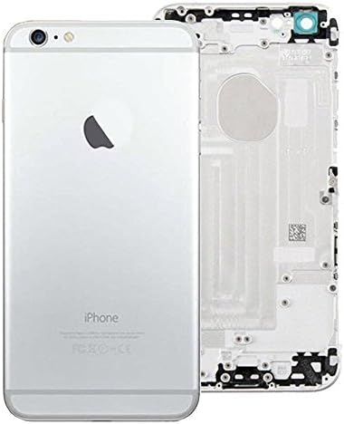iphone 6 Plus Back Cover Housing Replacement,For iphone Health(TM)Full Housing Back Cover with Card Tray &amp; Volume Control Key &amp; Power Button &amp; Mute Switch Vibrator Key Replacement(sliver &amp; white)