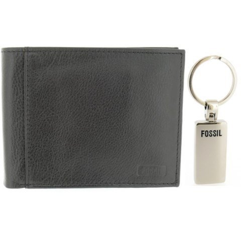 Fossil ML1917 Geschenkset 1 Herren Leder Geldbörse schwarz