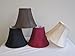 Urbanest 1100630c Chandelier Lamp Shades 6-inch, Bell, Clip On, Burgundy (Set of 6)