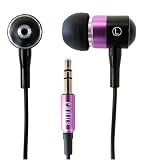 Premium Noise-Reducing Radius Ear Buds Neon Knight from Japan - iPhone Compatible - Purple (Violet)