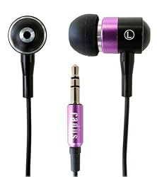 Premium Noise-Reducing Ear Buds Neon Knight from Radius (Purple) - iPhone Compatible