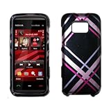 Premium Black with Pink Plaid Design Snap-On Cover Hard Case Cell Phone Pro ....