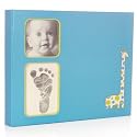 Photo and Footprint Baby Book - Blue