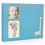 Photo and Footprint Baby Book - Blue