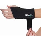 Mueller Fitted Wrist Brace, Left, Green, Black, Small/Medium