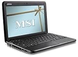 MSI U100-1616XP 25,4 cm (10 Zoll) WSVGA Netbook (Intel Atom N270 1,6GHz, 1GB RAM, 160GB HDD, Intel GMA 950, XP Home) schwarz