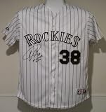 Ubaldo Jimenez Autographed Colorado Rockies Majestic Jersey w/No Hitter 04/17/10 insc