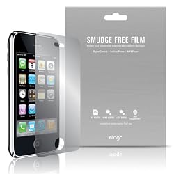 elago Smudge Free(Anti FingerPrint) Film Set for iPhone 3G/3GS + Microfiber Cleaner