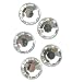 5mm Round Rhinestones - 35PK/Crystal