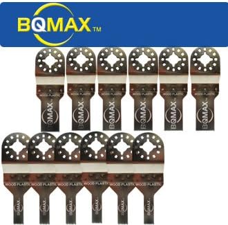 12 Pack Quick Cut Blades for Fein MultiMaster, Bosch Multi-X, Chicago, Craftsman Nextec, Milwaukee M12 Multitools [Contractor Grade]