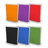 5 Pack of Jumbo Stretchable Book Cover - Solid Colors by Stretchables