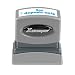 Xstamper One-Color Title Message Stamp, For Deposit Only, Pre-Inked/Re-Inkable, Blue (1333)