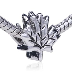 Buy Pandora Bead and Bracelet Fit - Exquisite Maple Leaf Pattern European Charm Plated Beads by if (typeof showHideElement == 'function') {showHideElement('specialOffersHidden', 'specialOffersDiv');showHideElement('productPromosHidden', 'heroQuickPromoDiv');}