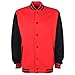 FDM Unisex Varsity / University Jacket (Contrast Sleeves)