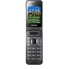 Samsung C3560 Klapphandy (5,5 cm (2,2 Zoll) TFT-Display, 2 Megapixel Kamera, EDGE, USB 2.0) metallisch schwarz