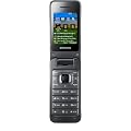 Samsung C3560 Klapphandy (5,5 cm (2,2 Zoll) TFT-Display, 2 Megapixel Kamera, EDGE, USB 2.0) metallisch schwarz