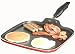 Hamilton Beach 92019 Aluminum Nonstick Elite 11 Inch Square Griddle, Red