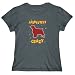 T-Shirt Womens Dark Silver " ABSOLUTELY Welsh Springer Spaniel CRAZY " Dogs