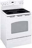 GE JBP66DMWW 30 Electric Range with 4 Radiant Elements, 5.3 cu. ft. Self Clean Traditional Oven, QuickSet IV Oven Controls and Storage Drawer: White