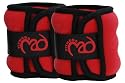 Fitness-Mad Wrist and Ankle Weights 2 x 1kg Red / Black